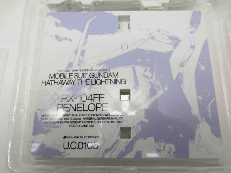 【中古】【開封品】ROBOT魂 ＜SIDE MS＞ RX-104FF ペーネロペー マーキングプラスVer. 「機動戦士ガンダム 閃光のハサウェイ」 魂ウェブ商店限定＜フィギュア＞（代引き不可）6587