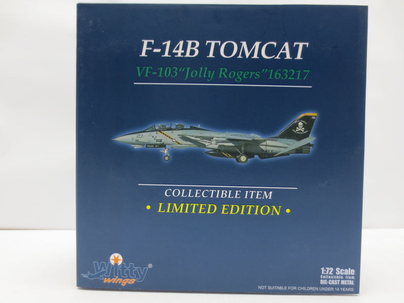 【中古】【開封品】【セット】1/72 F-14B U.S.NAVY VF-103 ジョリーロジャース [WTW-72-009-027]＆1/72 F-14専用ディスプレイスタンド 「スカイガーディアンズシリーズ」 [WT72014S]＜コレクターズアイテム＞（代引き不可）6587