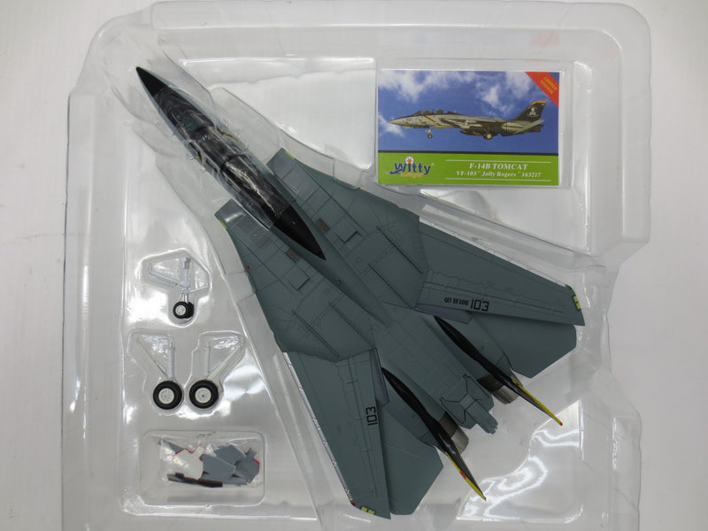 【中古】【開封品】【セット】1/72 F-14B U.S.NAVY VF-103 ジョリーロジャース [WTW-72-009-027]＆1/72 F-14専用ディスプレイスタンド 「スカイガーディアンズシリーズ」 [WT72014S]＜コレクターズアイテム＞（代引き不可）6587