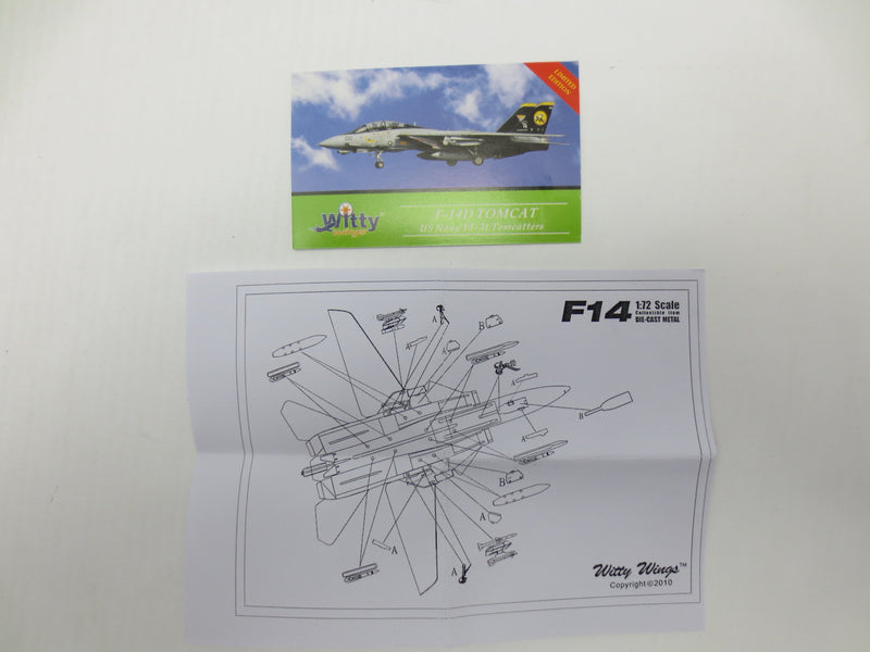 【中古】【開封品】【セット】1/72 F-14D VF-31 TOMCAT US Navy VF-31Tomcatters [WTW-72-009-026]＆1/72 F-14専用ディスプレイスタンド 「スカイガーディアンズシリーズ」 [WT72014S]＜コレクターズアイテム＞（代引き不可）6587