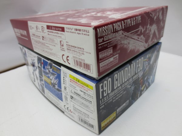 【中古】【未組立】【セット】1/100 MG F-90 ガンダム F90　1/100 MG ガンダムF90用 ミッションパック Dタイプ＆Gタイプ 「機動戦士ガンダムF90」 プレミアムバンダイ限定＜プラモデル＞（代引き不可）6587