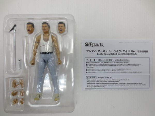 【中古】【開封品】S.H.Figuarts フレディ・マーキュリー ライヴ・エイド Ver.＜フィギュア＞（代引き不可）6587