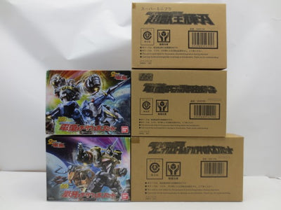 【中古】【未開封】【セット】スーパーミニプラ GEAR戦士電童 電童＆凰牙＆超獣王 輝刃 フルアーマー電童オプションパーツ＆ガトリング...