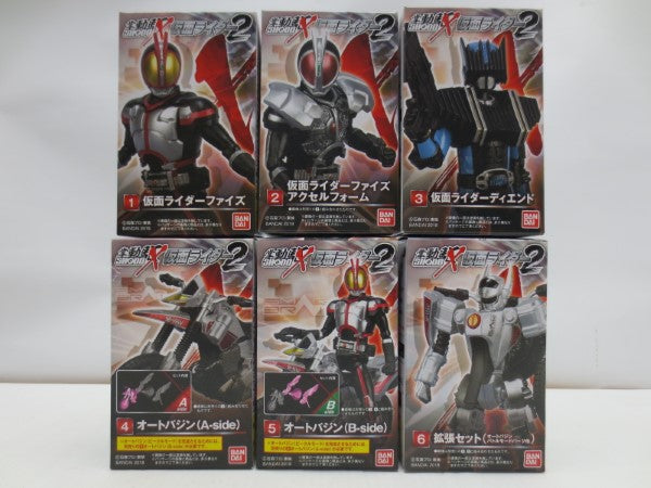 【中古】【内袋未開封】【セット】全6種 「SHODO-X 仮面ライダー2」＜フィギュア＞（代引き不可）6587