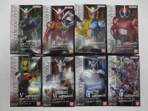 【中古】【内袋未開封】【セット】全8種 「掌動-XX(ダブルクロス) 仮面ライダー2」＜フィギュア＞（代引き不可）6587