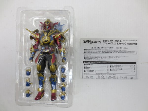 【中古】【開封品】S.H.Figuarts 仮面ライダーエボル(フェーズ1.2.3.セット) 「仮面ライダービルド」 魂ウェブ商店限定＜フィギュア＞（代引き不可）6587