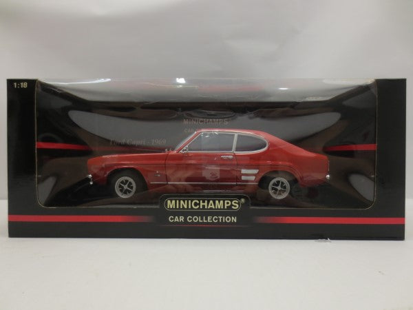 【中古】【開封品】Minichamps 1/18 FORD CAPRI 1969 (レッド)「CAR COLLECTION」＜コレクターズアイテム＞（代引き不可）6587