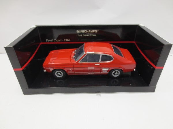 【中古】【開封品】Minichamps 1/18 FORD CAPRI 1969 (レッド)「CAR COLLECTION」＜コレクターズアイテム＞（代引き不可）6587