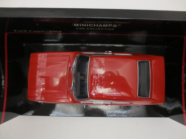 【中古】【開封品】Minichamps 1/18 FORD CAPRI 1969 (レッド)「CAR COLLECTION」＜コレクターズアイテム＞（代引き不可）6587