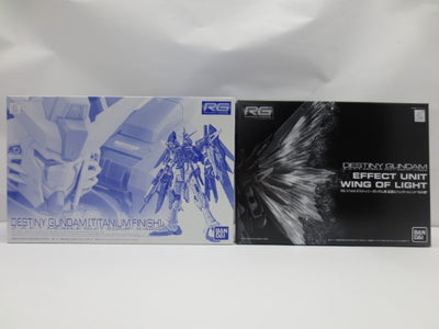 【中古】【未組立】【セット】RG 1/144 デスティニーガンダム＆専用拡張エフェクトユニット“光の翼” 2種＜プラモデル＞（代引き不...