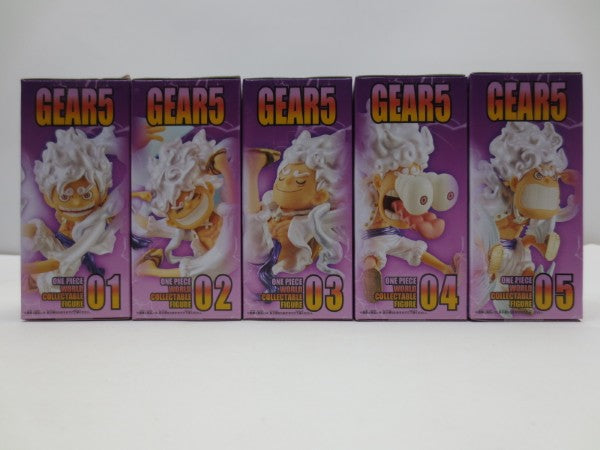 【中古】【未開封】【セット】 「ワンピース」 ワールドコレクタブルフィギュア ギア5 SPECIAL-メタリックカラーver. 全5種＜フィギュア＞（代引き不可）6587