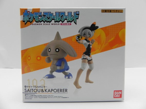 【中古】【未開封】ポケモンスケールワールド ガラル地方 サイトウ＆カポエラー プレミアムバンダイ限定＜フィギュア＞（代引き不可）6587