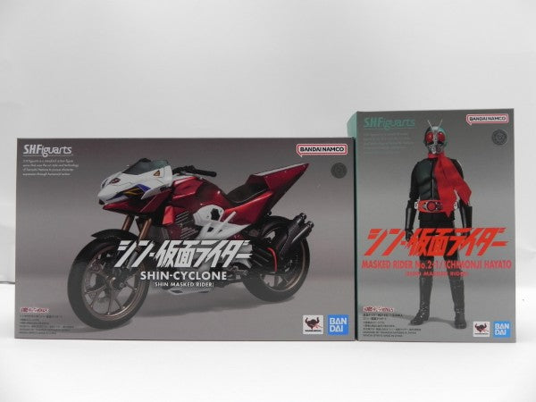 【中古】【開封品】S.H.Figuarts 仮面ライダー第2+1号 一文字隼人/S.H.Figuarts シンサイクロン号＜フィギュア＞（代引き不可）6587