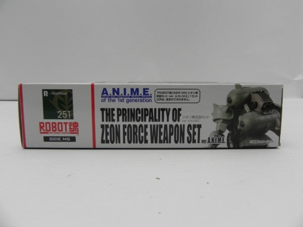 【中古】【未開府】ROBOT魂 ＜SIDE MS＞ ジオン軍武器セット Ver. A.N.I.M.E. 「機動戦士ガンダム」＜フィギュア＞（代引き不可）6587