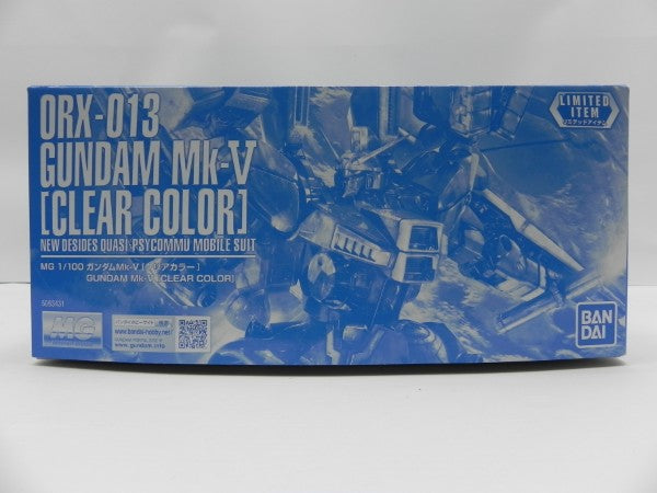 【中古】【未組立】1/100 MG ORX-013 ガンダムMk-V [クリアカラー] 「ガンダム・センチネル」 イベント限定 [5063431]＜プラモデル＞（代引き不可）6587