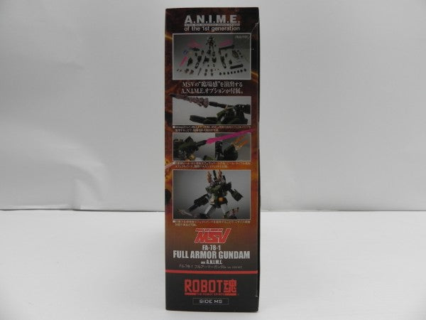 【中古】【未開封】ROBOT魂 ＜SIDE MS＞ FA-78-1 フルアーマーガンダム ver. A.N.I.M.E. 「機動戦士ガンダム」＜フィギュア＞（代引き不可）6587