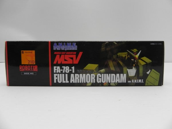 【中古】【未開封】ROBOT魂 ＜SIDE MS＞ FA-78-1 フルアーマーガンダム ver. A.N.I.M.E. 「機動戦士ガンダム」＜フィギュア＞（代引き不可）6587