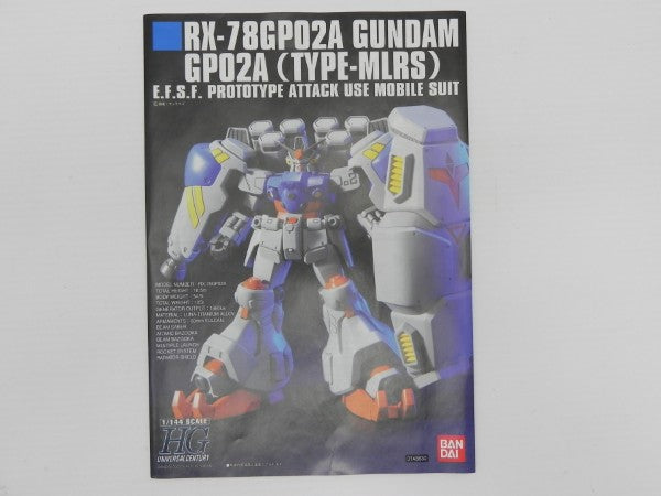 【中古】【未組立】1/144 HGUC RX-78GP02A ガンダム試作2号機(MLRS仕様) 「機動戦士ガンダム0083 STARDUST MEMORY」[0148830]＜プラモデル＞（代引き不可）6587