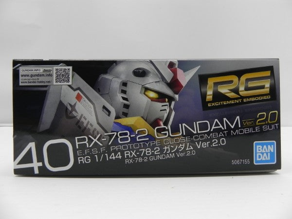 【中古】【未組立】1/144 RG RX-78-2 ガンダム Ver2.0 「機動戦士ガンダム」 [2700762]＜プラモデル＞（代引き不可）6587