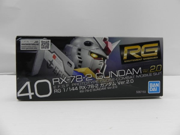 【中古】【未組立】1/144 RG RX-78-2 ガンダム Ver2.0 「機動戦士ガンダム」 [2700762]＜プラモデル＞（代引き不可）6587