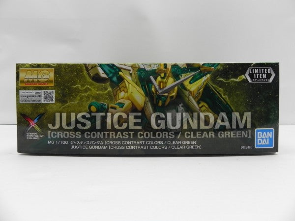 【中古】【未組立】1/100 MG ZGMF-X09A ジャスティスガンダム(CROSS CONTRAST COLORS/CLEAR YELLOW) 「機動戦士ガンダムSEED」＜プラモデル＞（代引き不可）6587