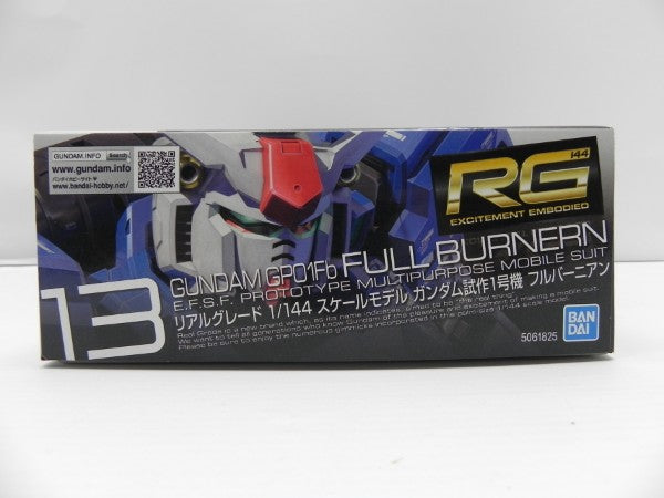 【中古】【未組立】1/144 RG RX-78 GP-01Fb ガンダム試作1号機 フルバーニアン 「機動戦士ガンダム0083 STARDUST MEMORY」＜プラモデル＞（代引き不可）6587