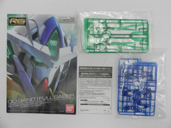 【中古】【未組立】1/144 RG GNT-0000/FS ダブルオークアンタフルセイバー クリアカラー 「機動戦士ガンダム00V戦記」＜プラモデル＞（代引き不可）6587
