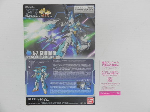 【中古】【未組立】1/144 HGBF A-Zガンダム 「ガンダムビルドファイターズ バトローグ」 アマゾン限定＜プラモデル＞（代引き不可）6587