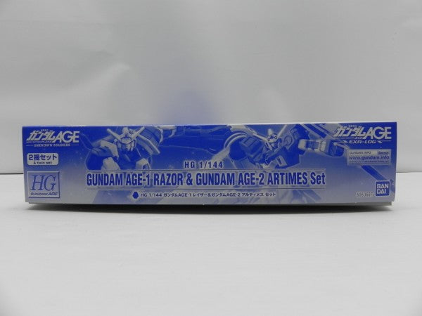 【中古】【未組立】1/144 HG ガンダムAGE-1 レイザー＆ガンダムAGE-2 アルティメスセット(2体セット) 「機動戦士ガンダムAGE」＜プラモデル＞（代引き不可）6587