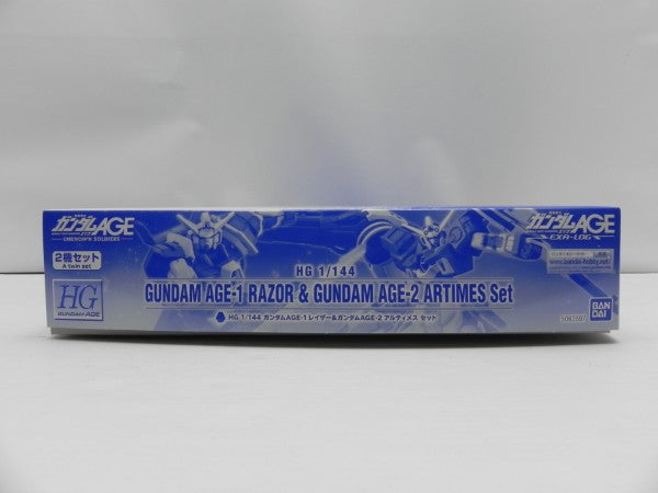 【中古】【未組立】1/144 HG ガンダムAGE-1 レイザー＆ガンダムAGE-2 アルティメスセット(2体セット) 「機動戦士ガンダムAGE」＜プラモデル＞（代引き不可）6587