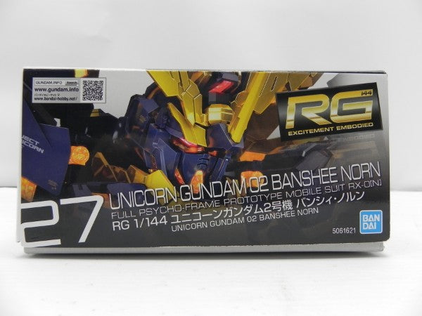 【中古】【未組立】1/144 RG RX-0N ユニコーンガンダム2号機 バンシィ・ノルン 「機動戦士ガンダムUC」 [5061621]＜プラモデル＞（代引き不可）6587