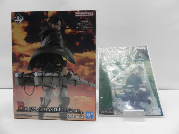 【中古】【未開封】【セット】リヴァイ「一番くじ 進撃の巨人 〜獣の巨人は俺が仕留める〜」B賞/D賞ビッグアクリルスタンド＜フィギュア＞（代引き不可）6587