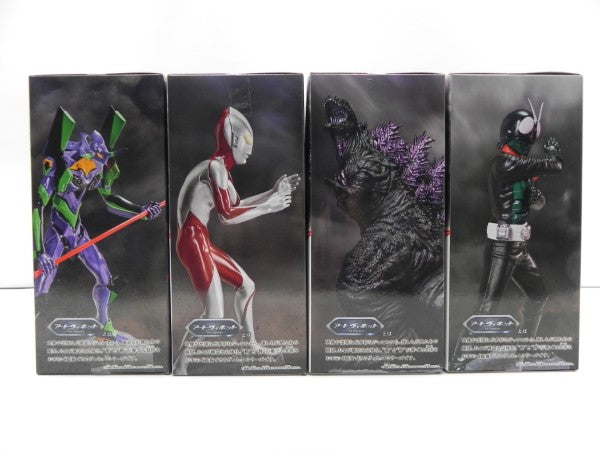 【中古】【未開封】S.J.H.U. アートヴィネット ゴジラ/仮面ライダー/エヴァンゲリオン/ウルトラマンセット＜フィギュア＞（代引き不可）6587