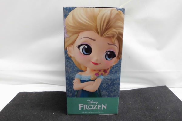 【中古】【未開封】エルサ(濃緑) 「アナと雪の女王 エルサのサプライズ」 Q posket-Elsa Frozen Fever Design-＜フィギュア＞（代引き不可）6597