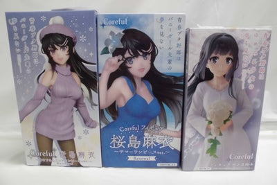 【中古】【未開封】【３体セット】青春ブタ野郎はバニーガール先輩の夢を見ない　フィギュア　Coreful 桜島　麻衣　サマーワンピースR...