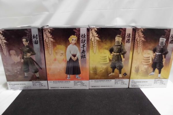 【中古】鬼滅の刃　フィギュア　絆ノ装　フィギュア　村田　後藤ノーマル　後藤セピア　煉獄千寿朗　４体セット＜フィギュア＞（代引き不可）6597