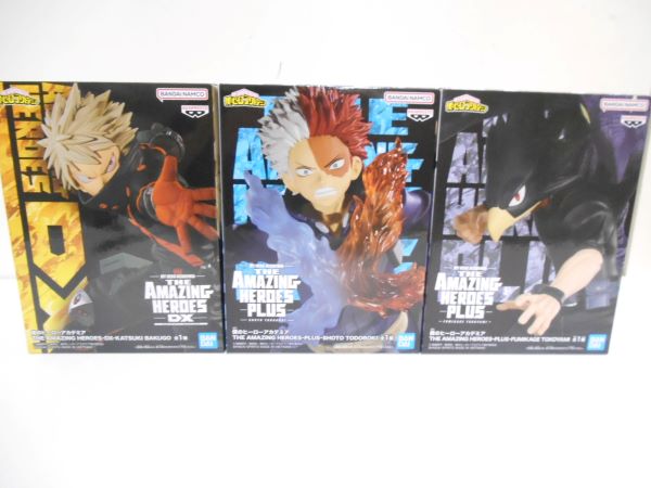 【中古】【未開封】【３体セット】僕のヒーローアカデミア　THE AMAZING HEROES DX 爆豪　轟　常闇　フィギュア＜フィギュア＞（代引き不可）6597