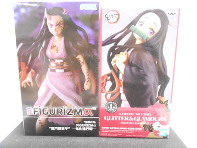 【中古】【未開封】【2体セット】鬼滅の刃 竈門禰豆子　フィギュア　 GLITTER&GLAMOURS　竈門禰豆子　Figurizma ...