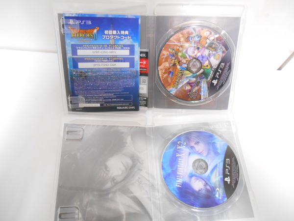 【中古】【開封品】PS3用ソフト　ドラゴンクエストヒーローズ2　ファイナルファンタジーX　X2HDリマスター　2本セット＜レトロゲーム＞（代引き不可）6597