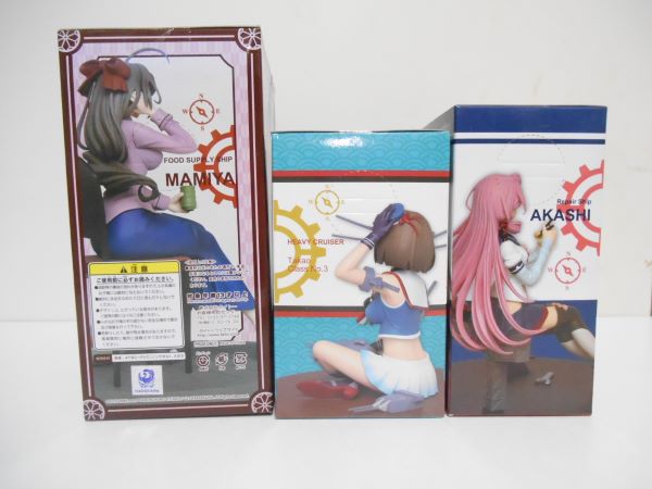 【中古】【未開封】【セット】艦隊これくしょん　休日　フィギュア　間宮　明石　摩耶　３体セット＜フィギュア＞（代引き不可）6597