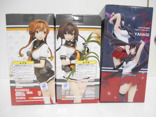 【中古】【未開封】【セット】艦隊これくしょん　フィギュア　お月見　照月　お月見　秋月　準備中　矢矧　３体セット＜フィギュア＞（代引き不可）6597