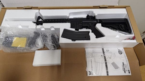 【中古】【開封品】WA  M4A1　フルメタルカスタム　KM18　MOD0　SOPMOD　MODEL＜ミリタリー＞（代引き不可）6597