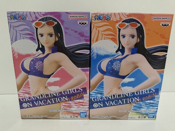 【中古】【未開封】【2体セット】ニコ　ロビン フィギュア　grandline girls vacation　青　紫＜フィギュア＞（代引き不可）6597