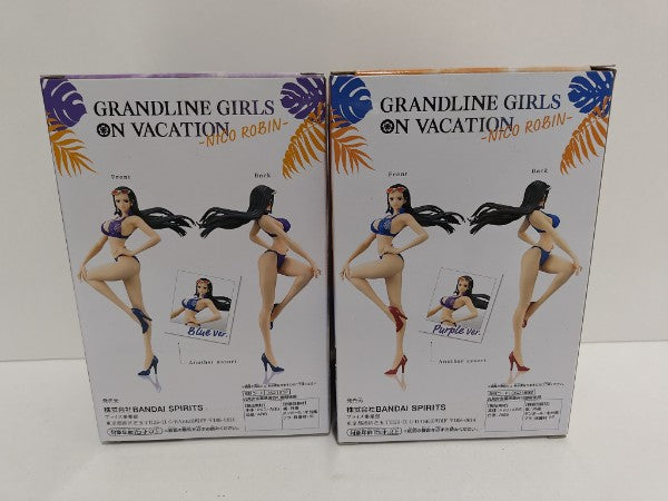 【中古】【未開封】【2体セット】ニコ　ロビン フィギュア　grandline girls vacation　青　紫＜フィギュア＞（代引き不可）6597