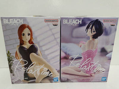 【中古】【未開封】【2体セット】BLEACH　Relax time フィギュア　朽木ルキア　井上織姫＜フィギュア＞（代引き不可）6597