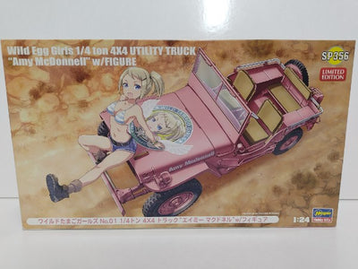 【中古】【未組立】1/24 1/4トン 4×4トラック エイミー・マクドネル w/フィギュア 「ワイルドたまごガールズ No.01」 ...