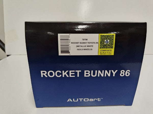 【中古】【開封品】ロケットバニー 86 (メタリック・ホワイト/ゴールド・ホイール)＜コレクターズアイテム＞（代引き不可）6597