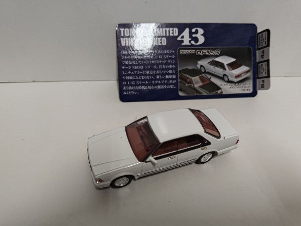 【中古】【開封品】1/43 LV-N43-22a セドリック グランツーリスモ SV(ホワイト) 「トミカリミテッドヴィンテージNEO」 [284789]＜コレクターズアイテム＞（代引き不可）6597