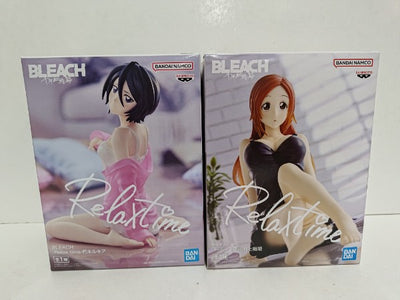 【中古】【未開封】【セット】BLEACH ブリーチ Relax time 朽木ルキア 井上織姫＜フィギュア＞（代引き不可）6597