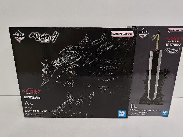 【中古】【未開封】【セット】A賞 ガッツ ＆ B賞 ドラゴンころし 「一番くじ ベルセルク 運命に抗う、黒い剣士」 MASTERLISE＜フィギュア＞（代引き不可）6597